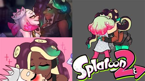 splatoon 2 kiss|How Pearl looks when she kisses Marina (Splatoon 2 .